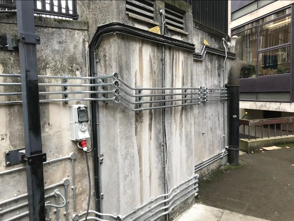 Commercial data and CCTV installation for a London site