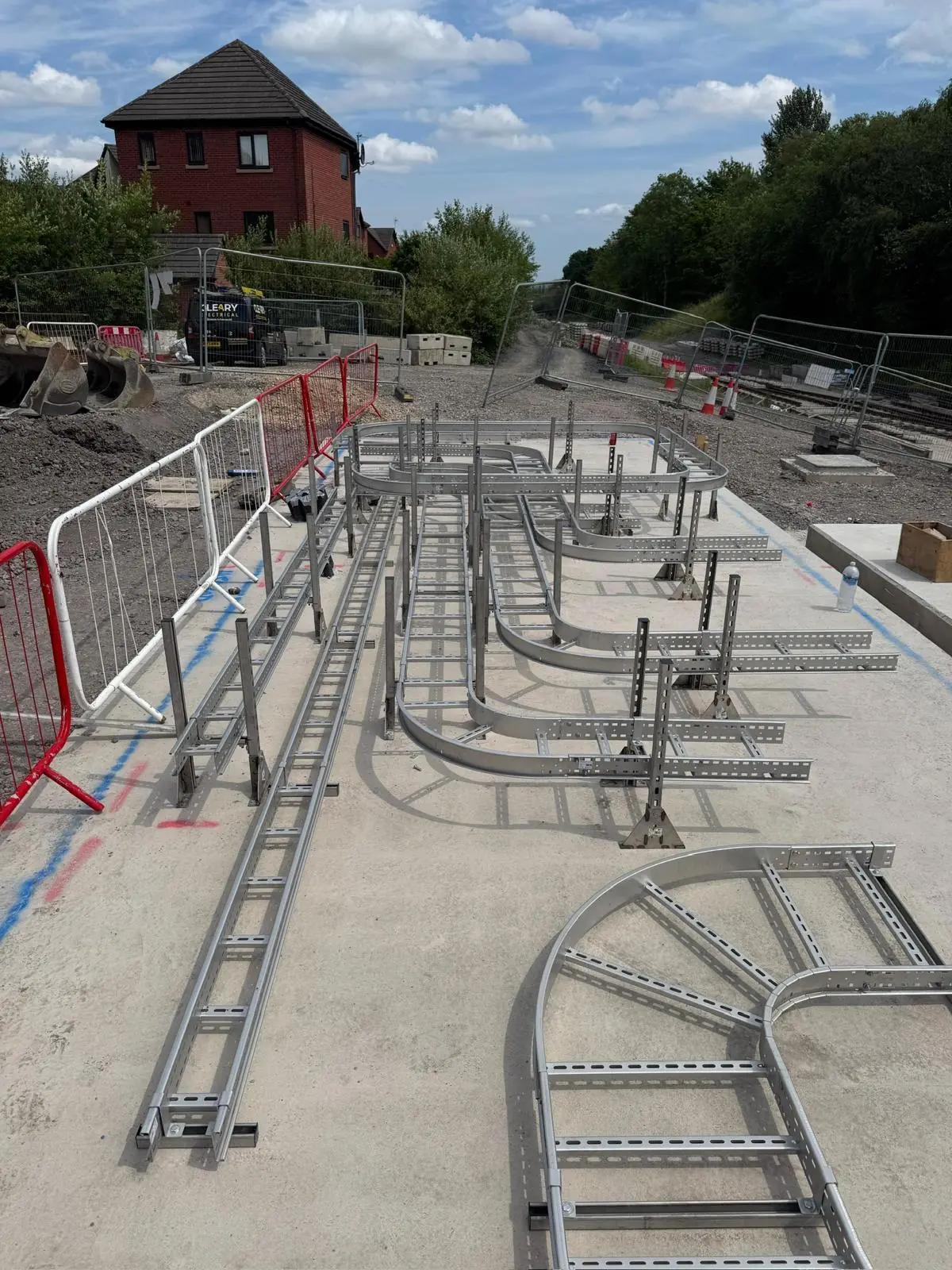 Electrical containment installation at Birmingham substation