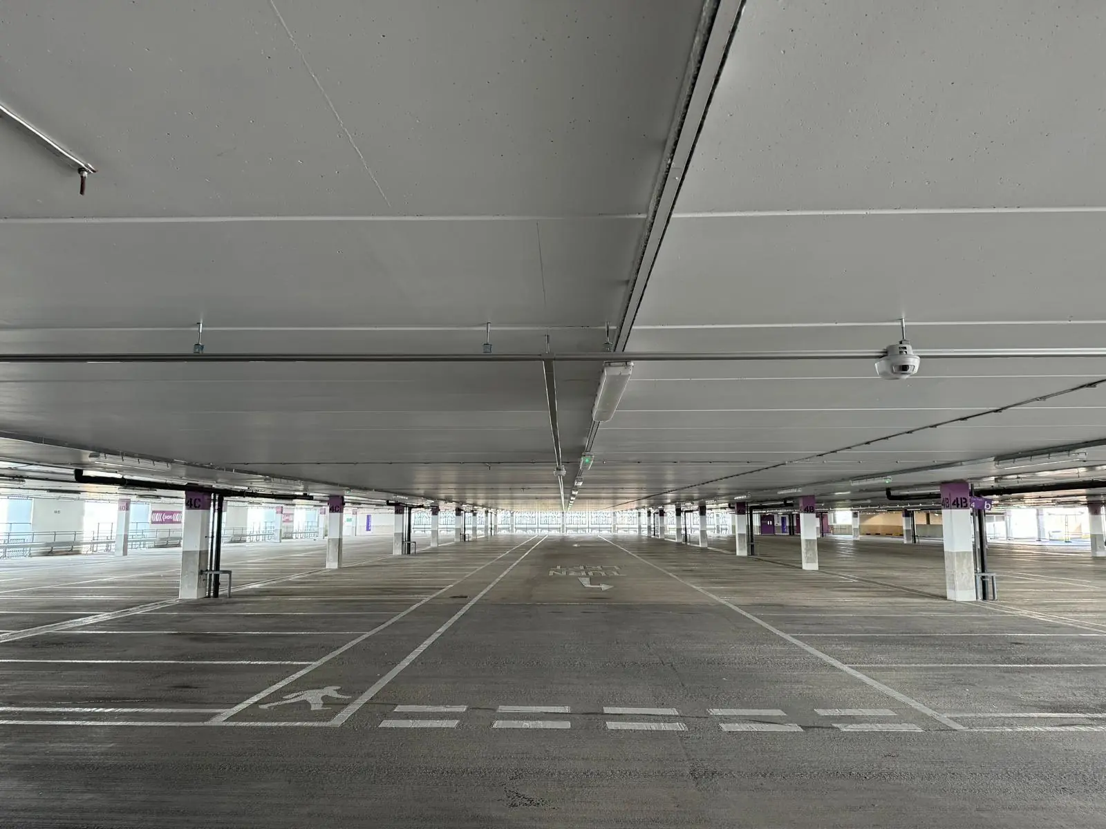 Commercial electrical installation in Plymouth car park